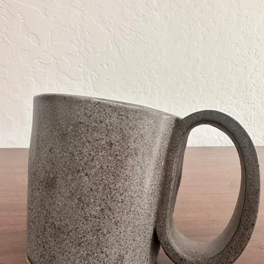 Handmade Pottery Creamer Pitcher Ceramic Wonky Abstract Signed Rustic‎ Earthy